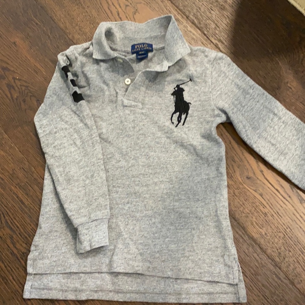 Ralph Lauren long sleeve boys polo size 4/4T